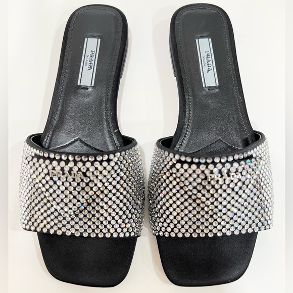 PRADA Crystal-Embellished Slides EU:36 - Picture 4 of 11